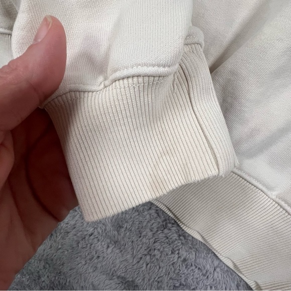 Good American 1/4 Zip Pullover Off White size 4 - Picture 9 of 10